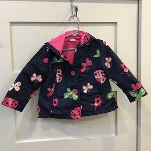 Gymboree Navy Blue Jacket with butterflies and ladybugs size 2T-3T